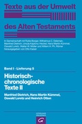 Cover: Historisch-chronologische Texte II - G&uuml;tersloher Verlagshaus