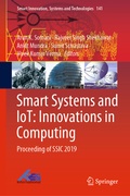 Cover: Smart Systems and IoT: Innovations in Computing - Springer