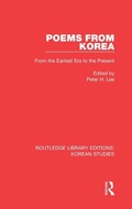Cover: Poems from Korea - Routledge
