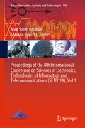 Cover: Proceedings of the 8th International Conference on Sciences of Electronics, Technologies of Information and Telecommunications (SETIT'18), Vol.1 - Springer