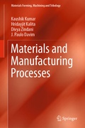 Cover: Materials and Manufacturing Processes - Springer