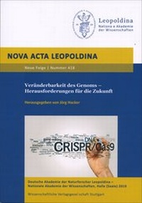 Abbildung von: Veränderbarkeit des Genoms - Herausforderungen für die Zukunft - Wissenschaftliche Verlagsgesellschaft