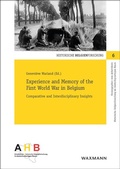 Cover: Experience and Memory of the First World War in Belgium - Waxmann