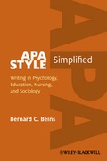 Cover: APA Style Simplified - Wiley-Blackwell