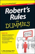Cover: Robert's Rules For Dummies - Wiley