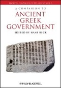 Cover: A Companion to Ancient Greek Government - Wiley