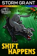 Cover: Shift Happens (Borderless Observers Org., #1) - Wit & Grit Co.