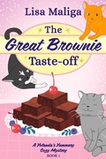 Cover: The Great Brownie Taste-off (A Yolanda's Yummery Cozy Mystery, #1) - Lisa Maliga