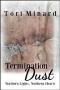 Cover: Termination Dust (Northern Lights, Northern Hearts, #1) - Northern Lights, Northern Hearts