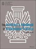 Cover: The Architect's Handbook of Professional Practice - Wiley