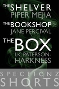 Cover: SpecFicNZ Shorts: "The Shelver" by Piper Mejia, "The Bookshop" by Jane Percival, and "The Box" by I.K. Paterson-Harkness - SpecFicNZ