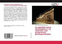 Abbildung von: La gestión para resultados y su relación con programas presupuestales - Editorial Académica Española