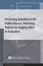 Cover: Promoting Value in the Public Interest - Jossey-Bass