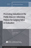 Cover: Promoting Value in the Public Interest - Jossey-Bass