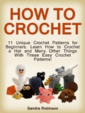 Cover: How to Crochet: 11 Unique Crochet Patterns for Beginners. Learn How to Crochet a Hat and Many Other Things With These Easy Crochet Patterns! - JVzon Studio