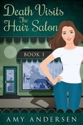 Cover: Death Visits Hair Salon (Marion Mysteries, #1) - Red Books