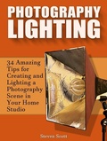 Cover: Photography Lighting: 34 Amazing Tips for Creating and Lighting a Photography Scene in Your Home Studio - JVzon Studio