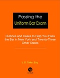 Cover: Passing the Uniform Bar Exam: Outlines and Cases to Help You Pass the Bar in New York and Twenty-Three Other States (Professional Examination Success Guides, #1) - Professional Examination Success Guides