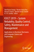 Cover: ICICCT 2019 - System Reliability, Quality Control, Safety, Maintenance and Management - Springer