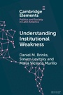 Cover: Understanding Institutional Weakness - Cambridge University Press
