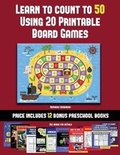 Cover: Numbers Workbook (Learn to Count to 50 Using 20 Printable Board Games) - Kindergarten Workbooks