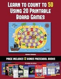 Enlarge image Cover: Numbers Workbook (Learn to Count to 50 Using 20 Printable Board Games) - Kindergarten Workbooks