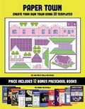 Cover: Cut and Paste Skills Activities (Paper Town - Create Your Own Town Using 20 Templates) - Kindergarten Workbooks