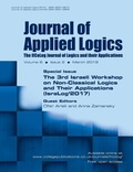 Cover: Journal of Applied Logics - The IfCoLog Journal of Logics and their Applications - College Publications