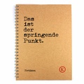 Cover: Das ist der springende Punkt - Notizbuch - Verlag Klingenberg