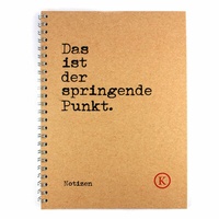 Enlarge image Cover: Das ist der springende Punkt - Notizbuch - Verlag Klingenberg