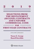 Cover: Selections from the Restatement (Second) Contracts and Uniform Commercial Code for First-Year Contracts - Aspen Publishers