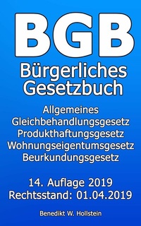 Abbildung von: BGB Bürgerliches Gesetzbuch - Benedikt W. Hollstein