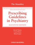 Cover: The Maudsley Prescribing Guidelines in Psychiatry - Wiley-Blackwell