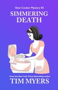 Cover: Simmering Death (The Slow Cooker Mystery Series, #2) - Tim Myers