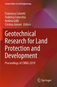 Enlarge image Cover: Geotechnical Research for Land Protection and Development - Springer