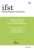 Cover: ifst-Schrift 528 - Finanzen u. Steuern