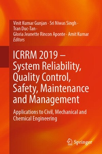 Enlarge image Cover: ICRRM 2019 - System Reliability, Quality Control, Safety, Maintenance and Management - Springer