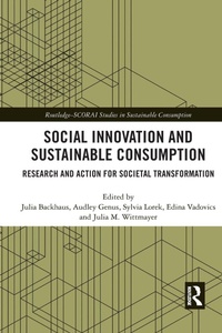Enlarge image Cover: Social Innovation and Sustainable Consumption - Routledge