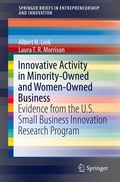 Cover: Innovative Activity in Minority-Owned and Women-Owned Business - Springer