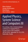 Cover: Applied Physics, System Science and Computers III - Springer