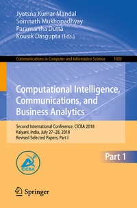 Enlarge image Cover: Computational Intelligence, Communications, and Business Analytics - Springer