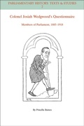 Cover: Colonel Josiah Wedgwood's Questionnaire - Wiley