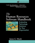 Cover: The Human Resources Software Handbook - Pfeiffer