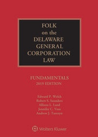 Abbildung von: Folk on the Delaware General Corporation Law - Wolters Kluwer Law & Business