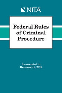 Abbildung von: Federal Rules of Criminal Procedure - Aspen Publishers