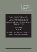 Cover: Cases and Materials on Constitutional Law - West Academic Press