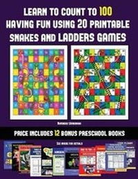 Enlarge image Cover: Numbers Workbook (Learn to count to 100 having fun using 20 printable snakes and ladders games) - Kindergarten Workbooks