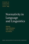 Cover: Normativity in Language and Linguistics - John Benjamins Publishing Co