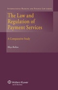Cover: The Law and Regulation of Payment Services - Kluwer Law International