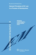 Cover: General Principles of EC Law in a Process of Development - Kluwer Law International